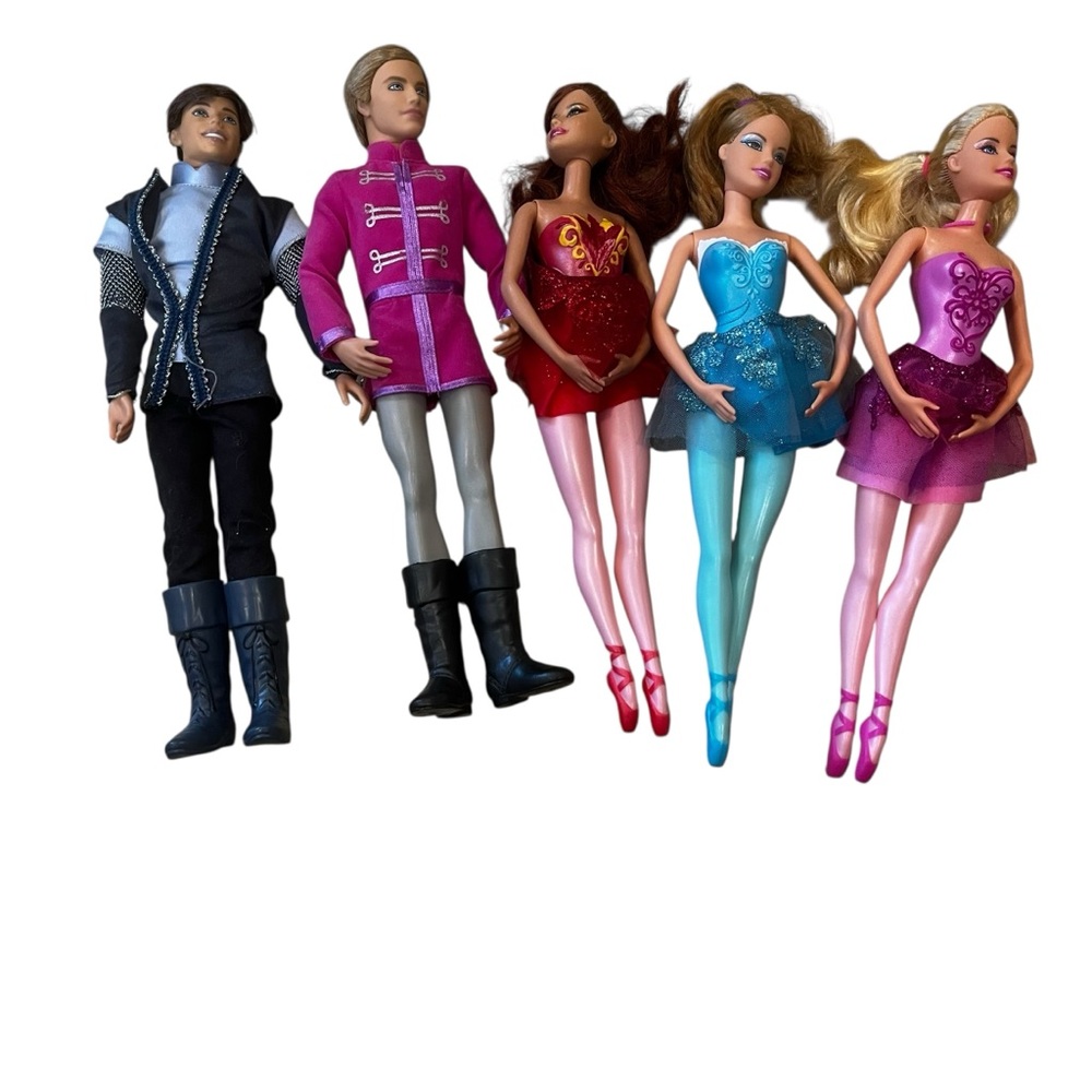 Barbie ken in pink shoes y2k movie dolls lot prince princess ballet ballerina